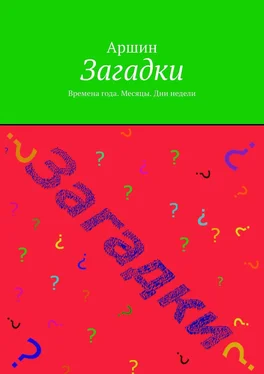 Аршин Загадки. Времена года. Месяцы. Дни недели обложка книги