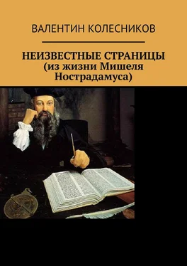 Валентин Колесников НЕИЗВЕСТНЫЕ СТРАНИЦЫ (из жизни Мишеля Нострадамуса) обложка книги
