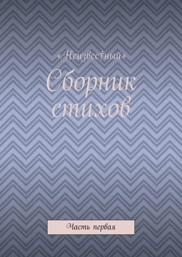 «Неизвес†ный» Сборник стихов. Часть первая обложка книги