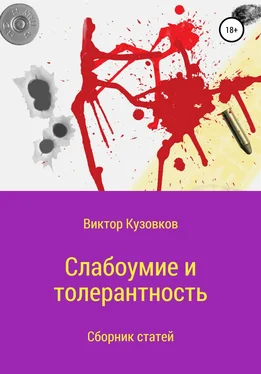 Виктор Кузовков Слабоумие и толерантность обложка книги