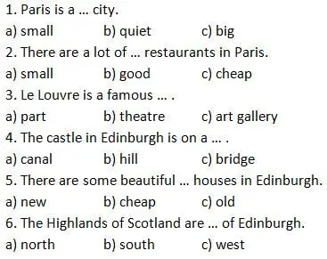 B Complete the table with the information about Paris and Edinburgh Story - фото 1