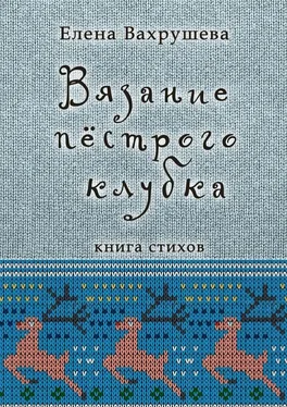 Елена Вахрушева Вязание пестрого клубка. Книга стихов обложка книги