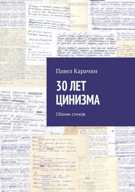 Павел Карачин 30 лет цинизма. Сбоник стихов обложка книги