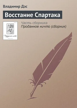 Владимир Дэс Восстание Спартака обложка книги