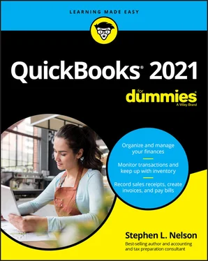 Stephen L. Nelson QuickBooks 2021 For Dummies обложка книги