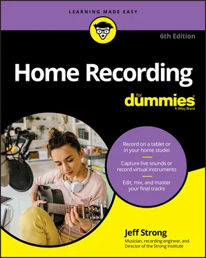 Jeff Strong Home Recording For Dummies обложка книги