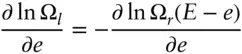 The maximum then occurs where the function lnΩe for each of the two blocks - фото 109