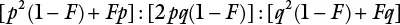 If F 0 then the equation reduces to the familiar p 2 2 pq q 2 However - фото 30