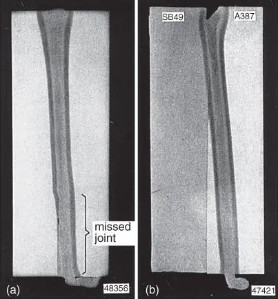 Figure 129Missed joints in electron beam welds in 150mmthick steels a - фото 30