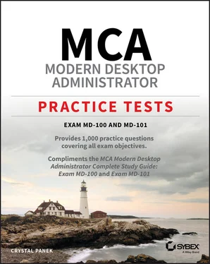 Crystal Panek MCA Modern Desktop Administrator Practice Tests обложка книги