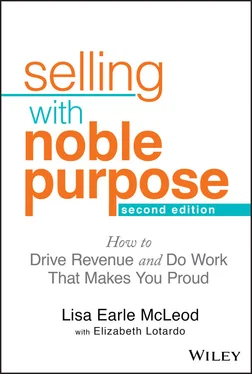 Lisa Earle McLeod Selling With Noble Purpose обложка книги