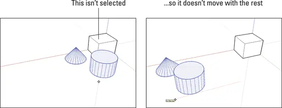 FIGURE 322Using the Move tool when you have a selection moves only the things - фото 87