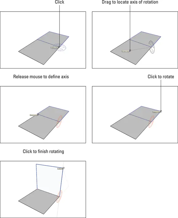 FIGURE 325Define a custom axis of rotation by clickdragging Creating - фото 90