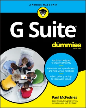Paul McFedries G Suite For Dummies обложка книги