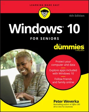 Peter Weverka Windows 10 For Seniors For Dummies обложка книги