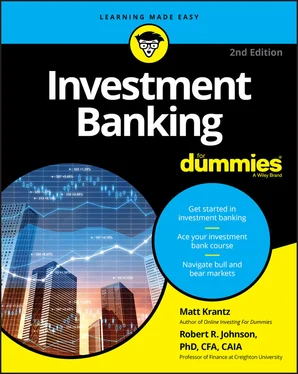 Matthew Krantz Investment Banking For Dummies обложка книги