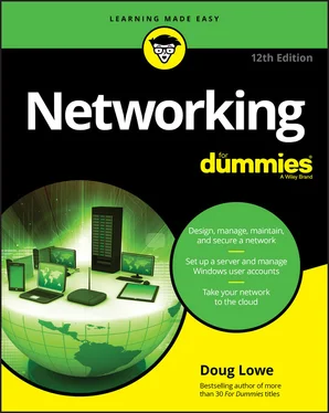 Doug Lowe Networking For Dummies обложка книги