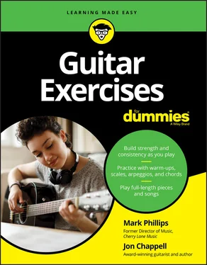 Jon Chappell Guitar Exercises For Dummies обложка книги