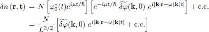 Consequently the excitation spectrum we have calculated corresponds to density - фото 540