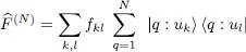 The action of on a symmetrized ket written as A9therefore includes a sum - фото 123