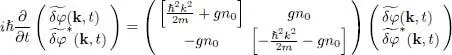 The eigenvalues ħw k of this matrix satisfy the equation 30 that is - фото 532