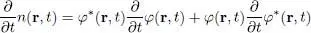 the time variation of the density may be obtained by first multiplying 41by φ - фото 549