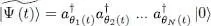 where the are the creation operators associated with an arbitrary series of - фото 795