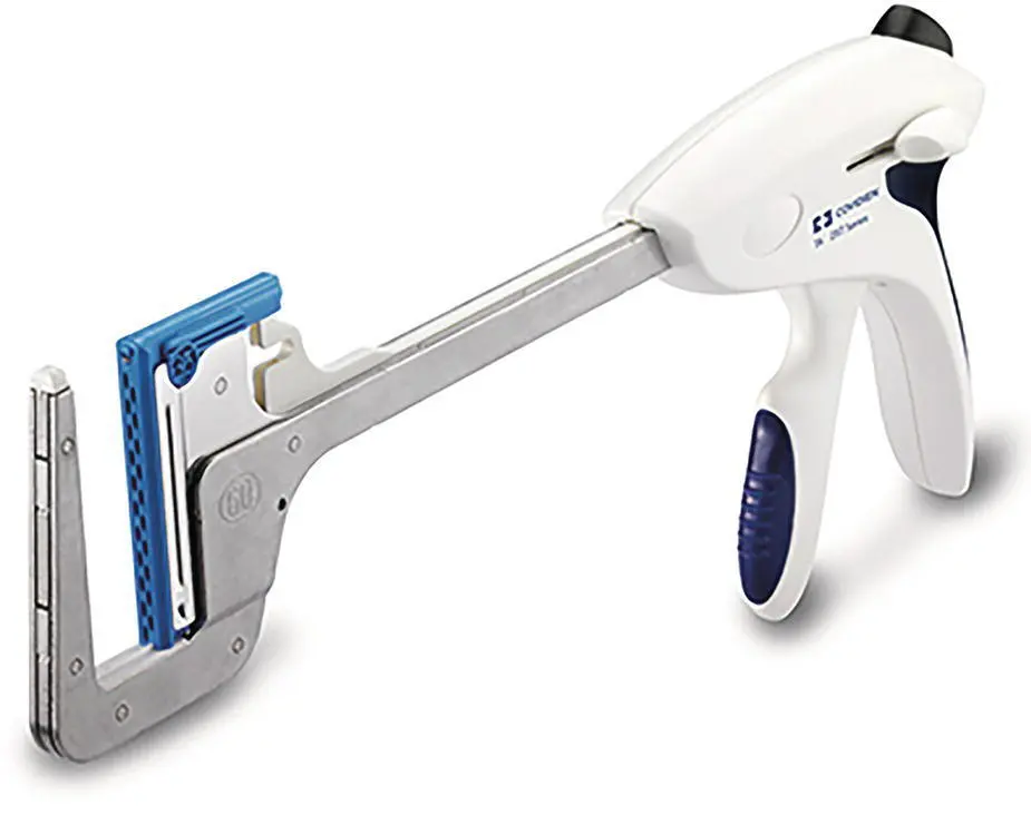 Figure 23 Cutting linear staplers have a cutting blade that divides the - фото 6
