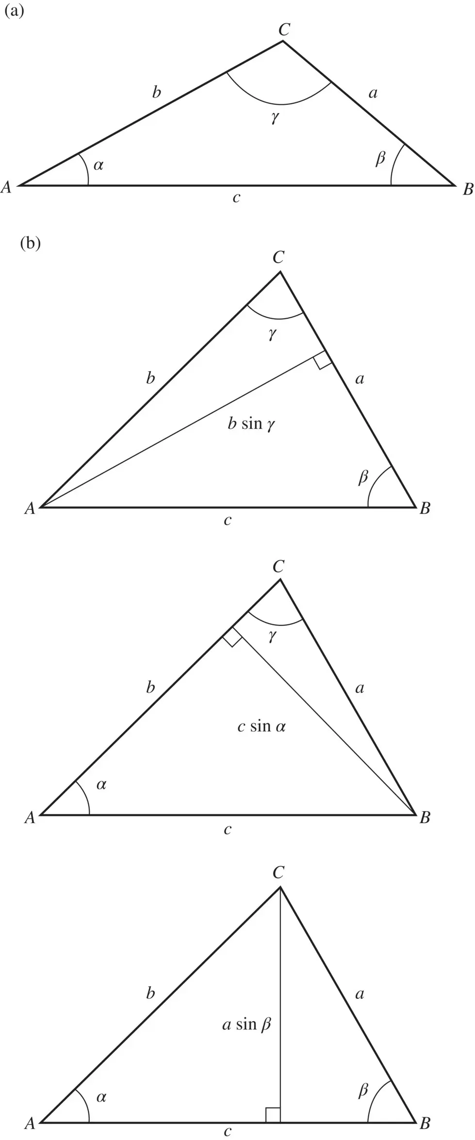 Figure 212 Graphical representation of generic triangle ABC with - фото 559