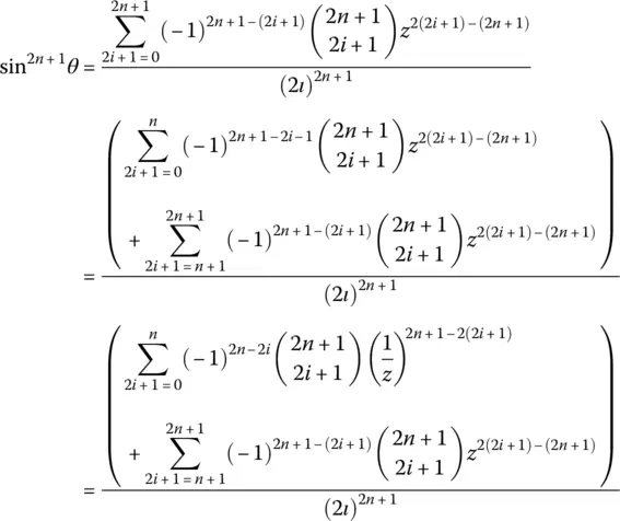 based on change of n to 2 n 1 and likewise of i to 2 i 1 complemented by - фото 522