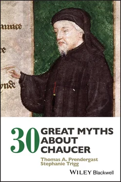 Stephanie Trigg 30 Great Myths about Chaucer обложка книги