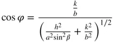Figure 220A diagram from which the angle φ in Figure 219between 010 and hk 0 - фото 379