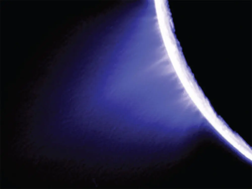 Figure 114 Plumes of water emanating from the south polar region of Saturns - фото 15