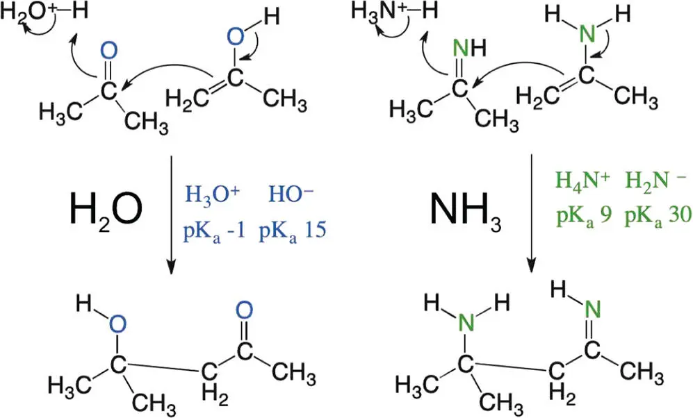 Figure 420 Chemistry in alien solvents Different functional groups but - фото 96