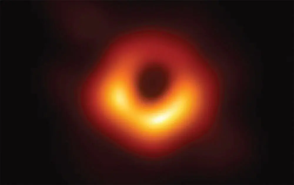 Figure 323 A photograph of a black hole The supermassive black hole is at the - фото 56