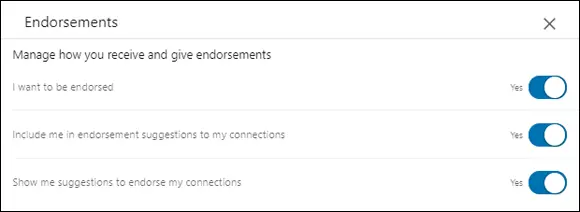 FIGURE 37Opt out of endorsements completely Endorsing a connection Most - фото 56