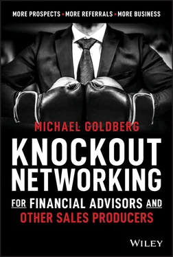 Michael Goldberg Knockout Networking for Financial Advisors and Other Sales Producers обложка книги