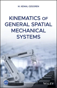 M. Kemal Ozgoren Kinematics of General Spatial Mechanical Systems обложка книги