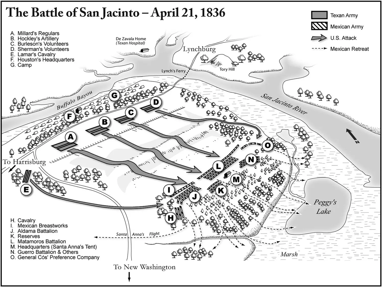 Figure 37 The Battle of San Jacinto Adapted from Stephen L Hardin Texian - фото 26