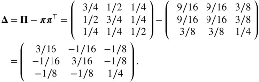 We find that the sums of all the rows and all the columns of are null because - фото 215