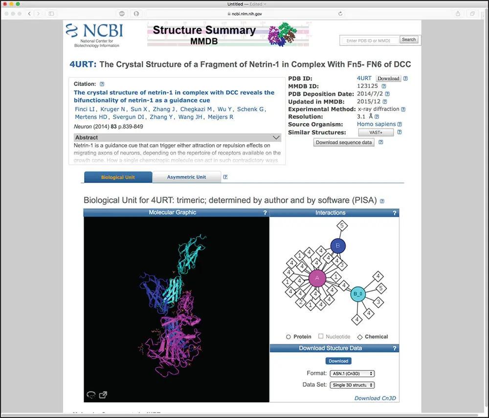 Figure 211 The structure summary page for pdb4URT the crystal structure of a - фото 19