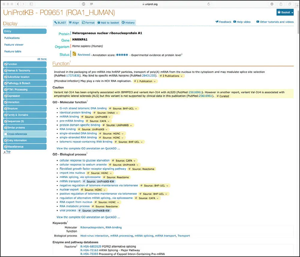 Figure 12 Results of a search for the human heterogeneous nuclear ribosomal - фото 5