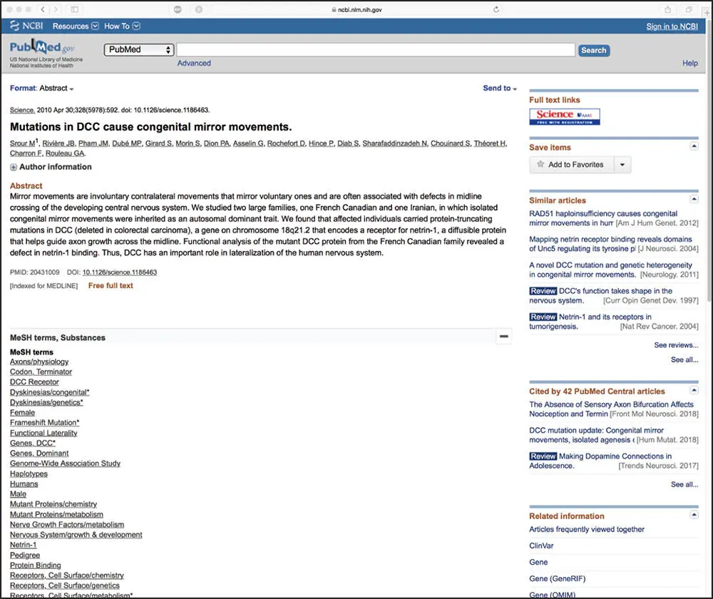 Figure 23 An example of a PubMed record in Abstract format as returned - фото 11