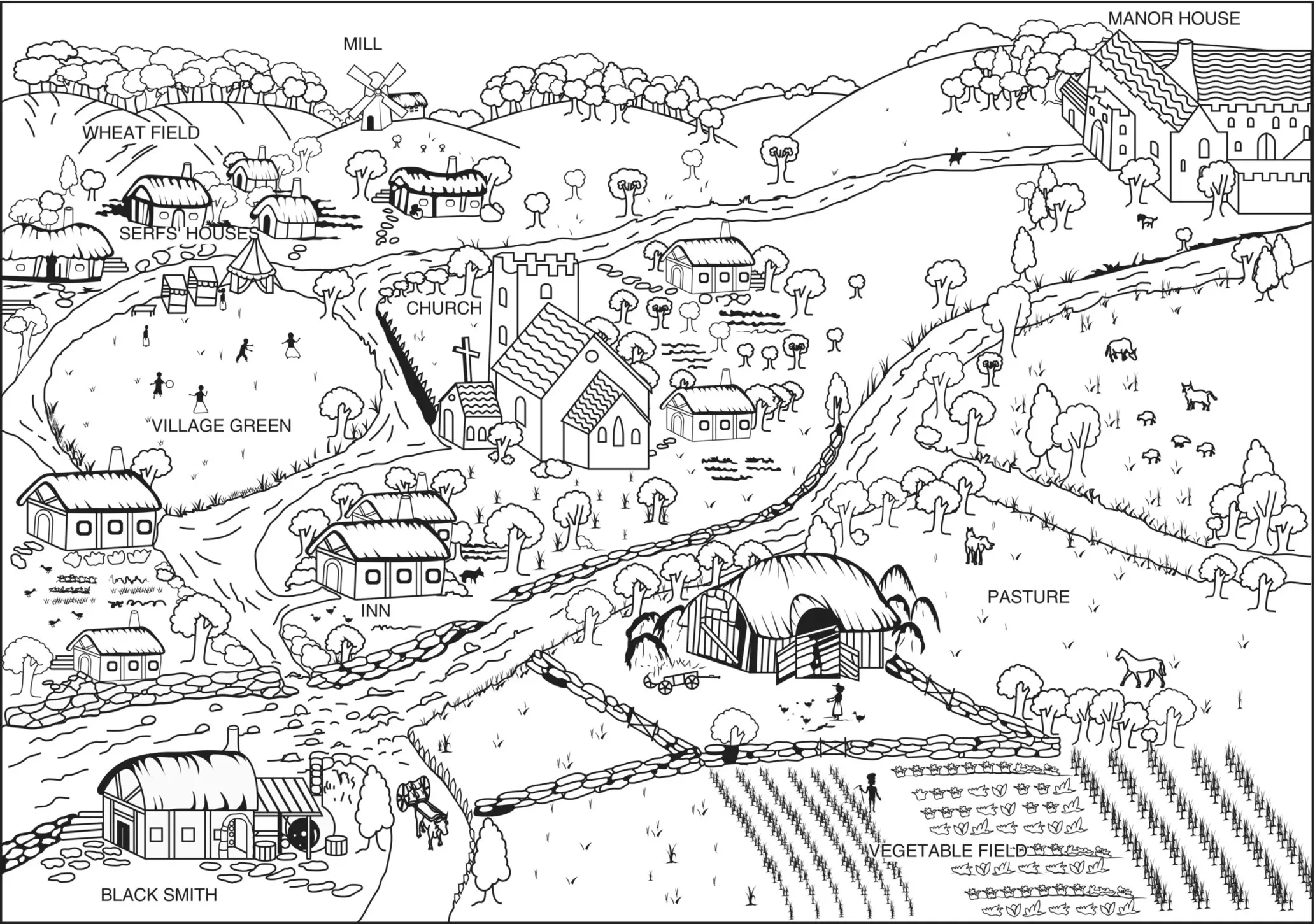 Figure 42A Medieval Manor was an economically selfsufficient world of its - фото 13