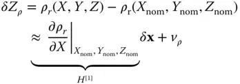 for v ρis the noise in receiver measurements This vector equation can be - фото 43