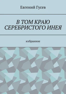 Евгений Гусев В том краю серебристого инея обложка книги