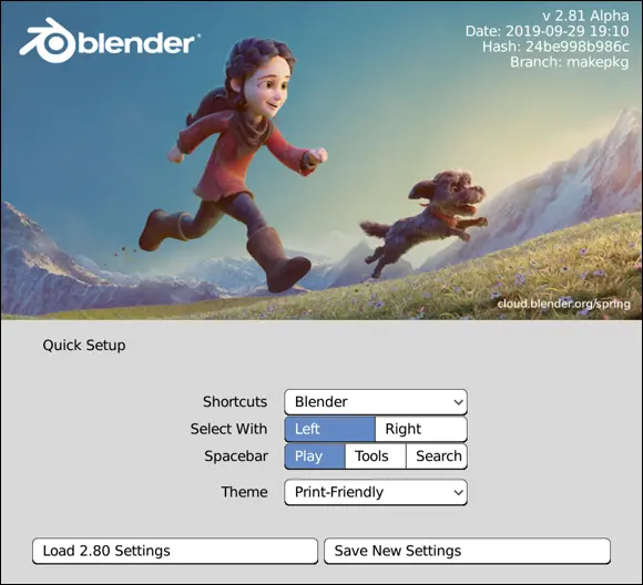 FIGURE 13The Blender splash screen If you click anywhere other than the - фото 13