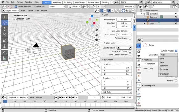 FIGURE 26You can control the position and orientation of your 3D cursor from - фото 46