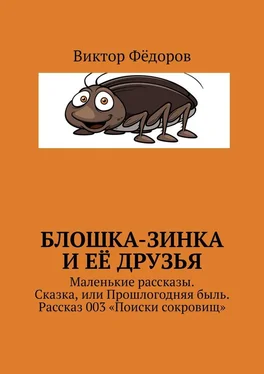 Виктор Фёдоров Блошка-Зинка и её друзья. Маленькие рассказы. Сказка, или Прошлогодняя быль. Рассказ 003 «Поиски сокровищ» обложка книги