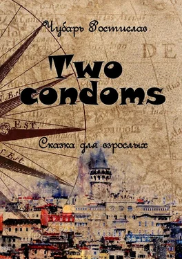 Ростислав Чубарь Two condoms. Сказка для взрослых обложка книги